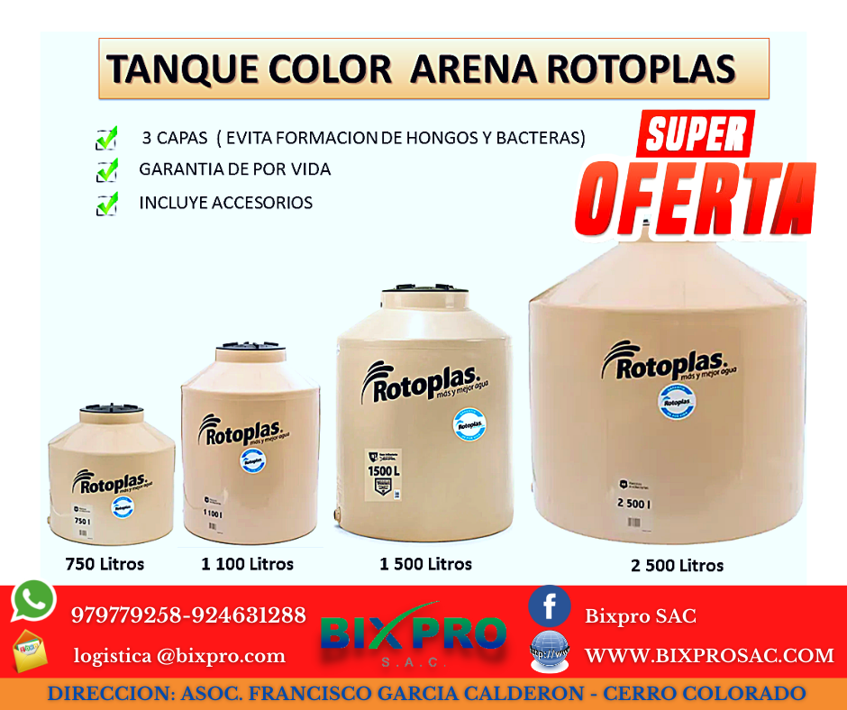 tanque de agua rotoplas