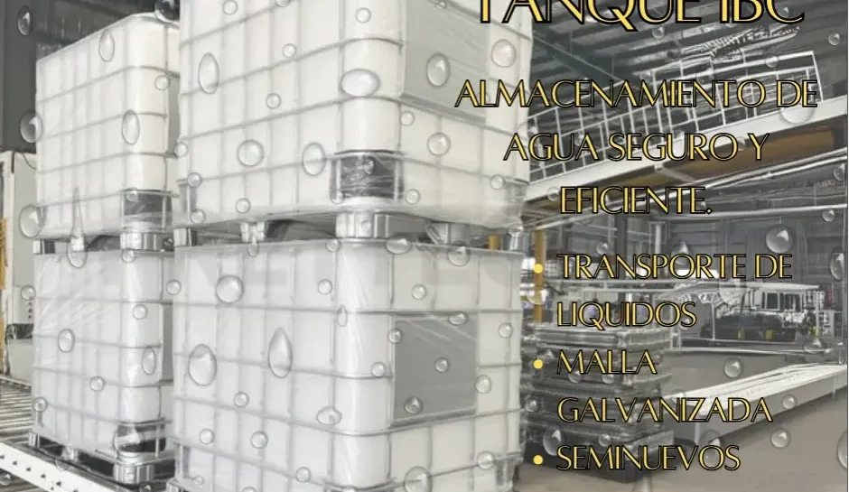 Tanque IBC Almacenamiento Seguro de Agua