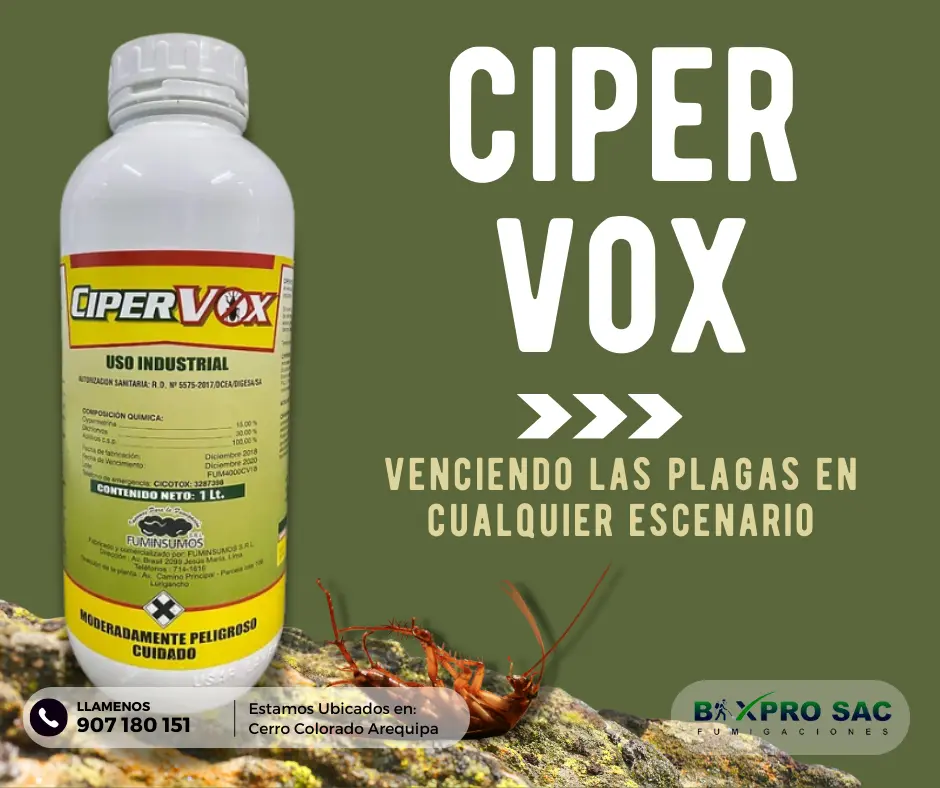 Insecticida Ciper Vox diclorvos y cipermetrina