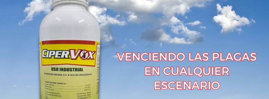 Ciper Vox aplicado en jardines para control de mosquitos