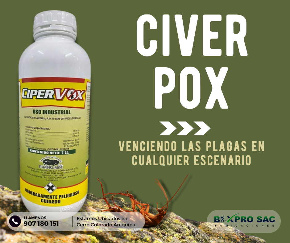 Insecticida Ciper Vox diclorvos y cipermetrina