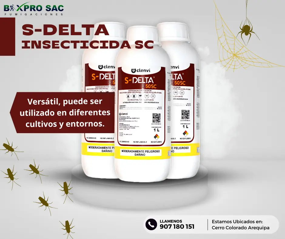 Envase del insecticida S-DELTA SC de BIXPRO SAC