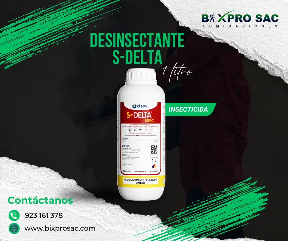 "Efecto residual del S-DELTA Insecticida SC en superficies tratadas