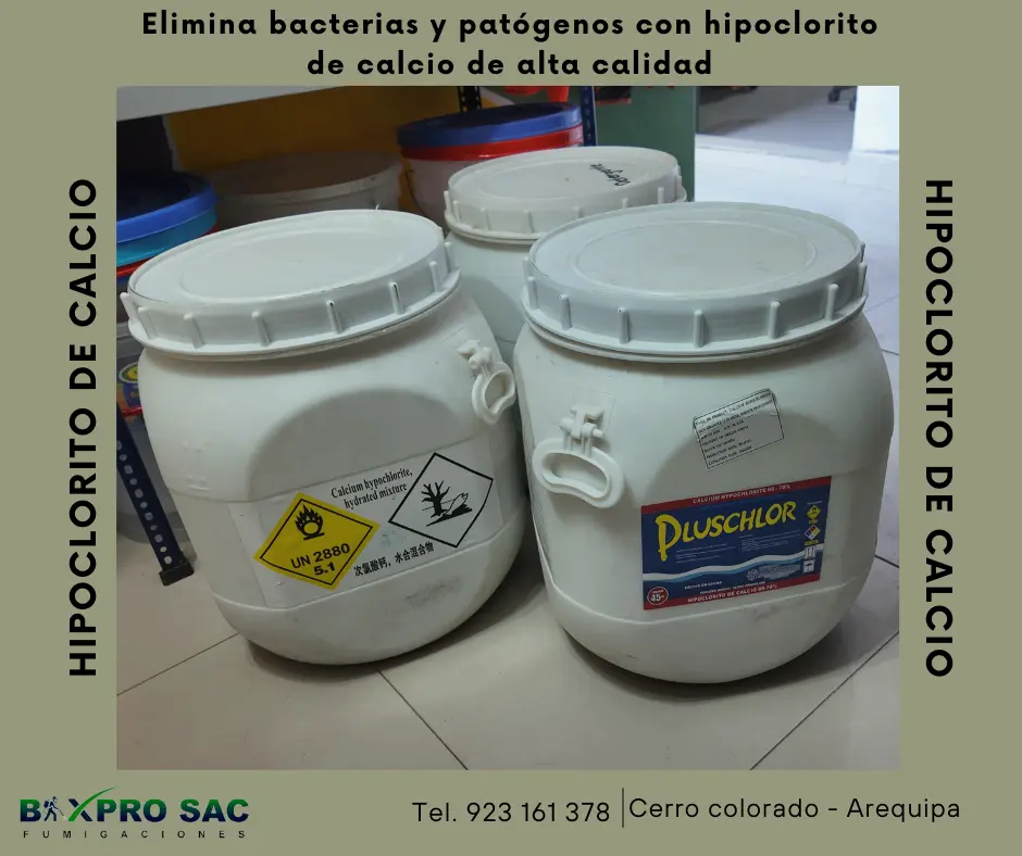 Tambor de 45 kg de Hipoclorito de Calcio 70% granulado