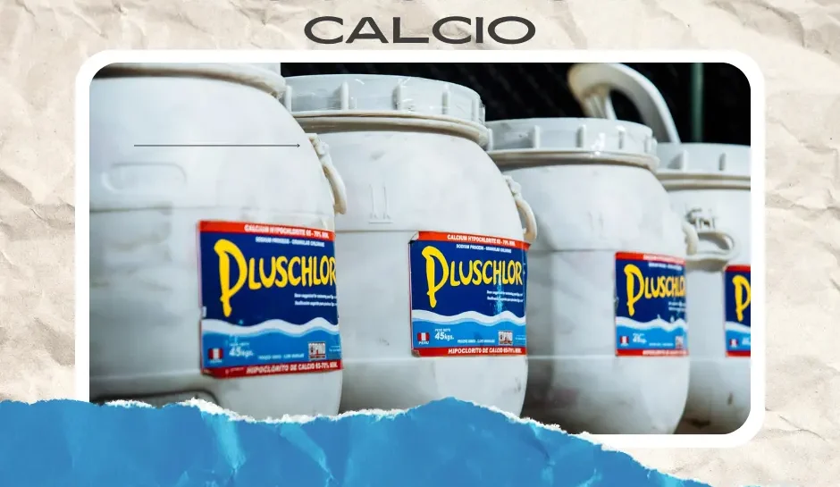 Uso de Hipoclorito de Calcio para desinfectar equipos alimentarios.