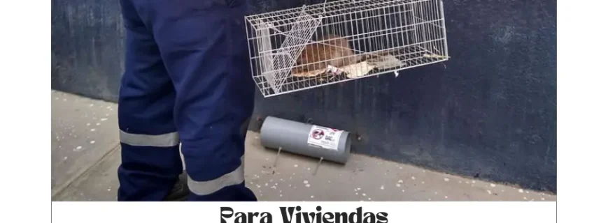 Resultados efectivos del control de roedores en Arequipa. Roedor capturado en trampa como resultado del servicio de desratización en Arequipa.