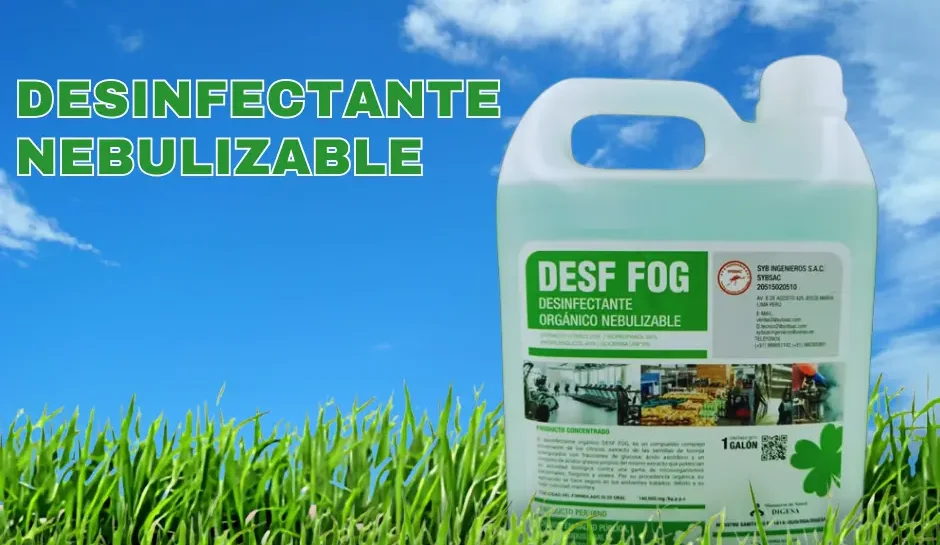 Desf-Fog utilizado para desinfectar un almacén industrial