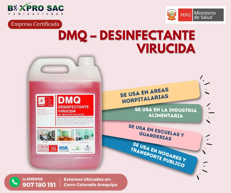 DMQ en acción contra bacterias