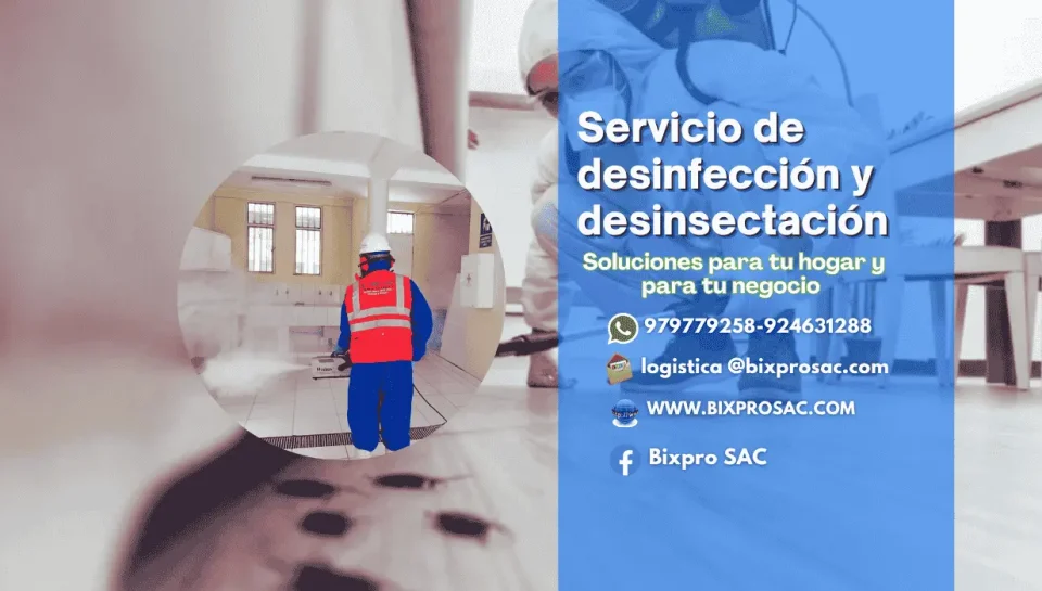SERVICIO DE DESINFECCIÓN Y DESINSECTACIÓN EN AREQUIPA
