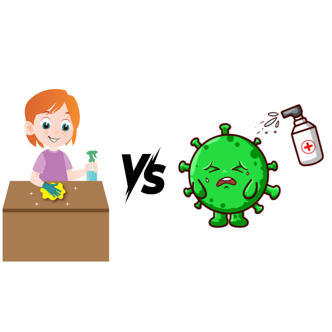 Limpiar es lo mismo que desinfectar